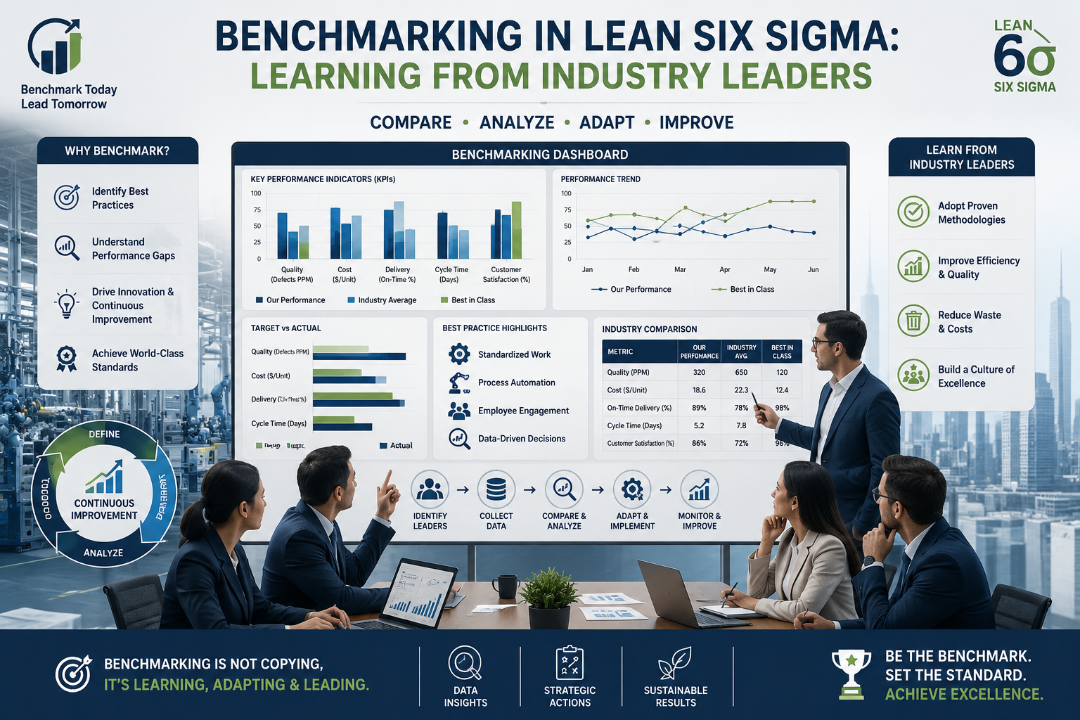 Benchmarking in Lean Six Sigma: Learning from Industry Leaders